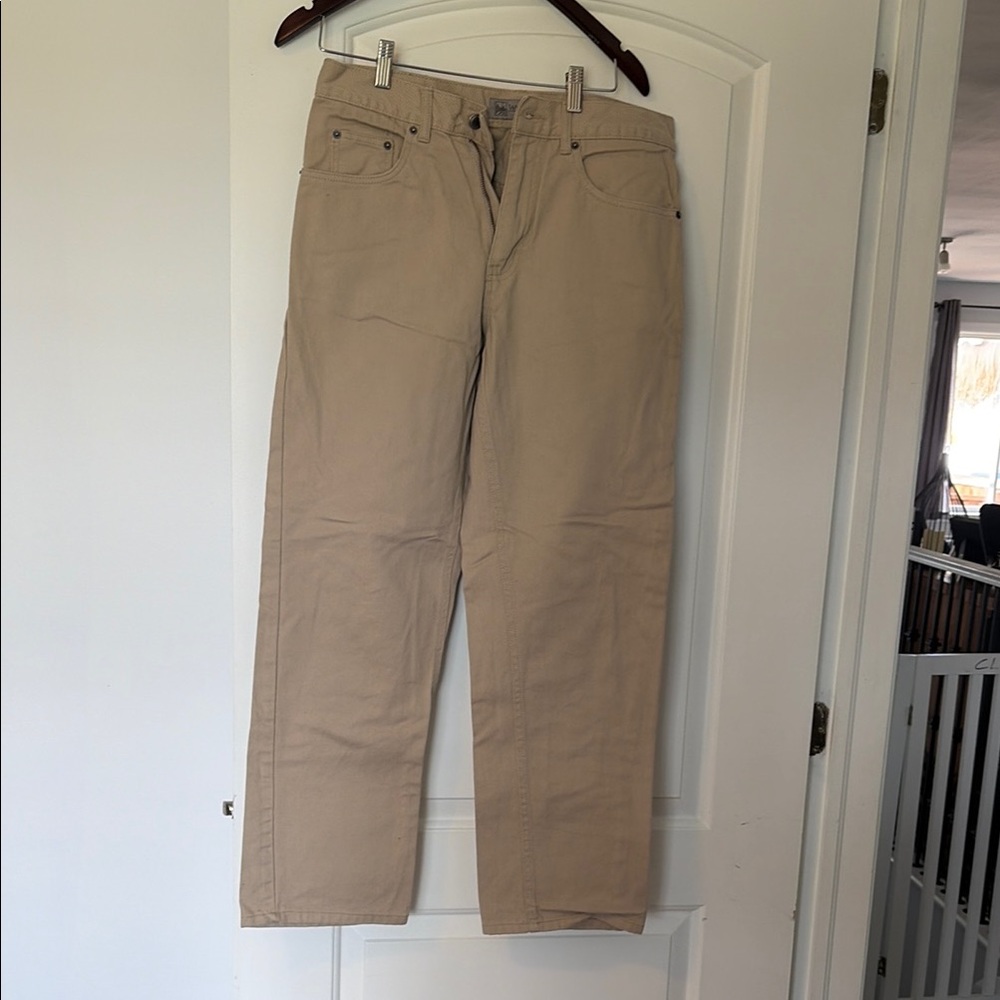 Wind River Beige Straight-Leg Pants